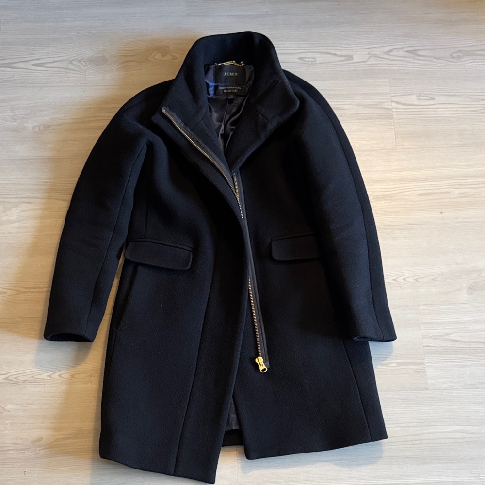 J. Crew Black Wool cocoon Coat